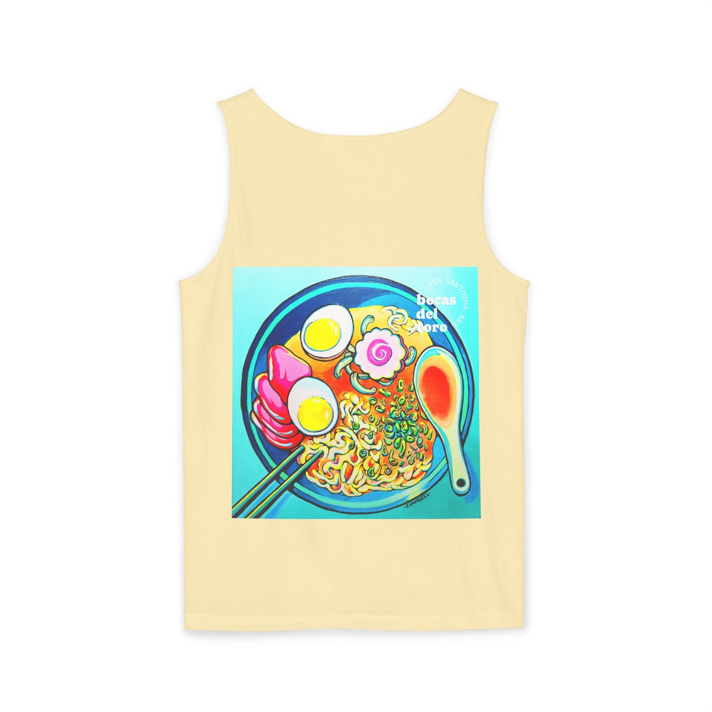 Unisex Neon Ramen Tank Top - Perfect for Summer Vibes