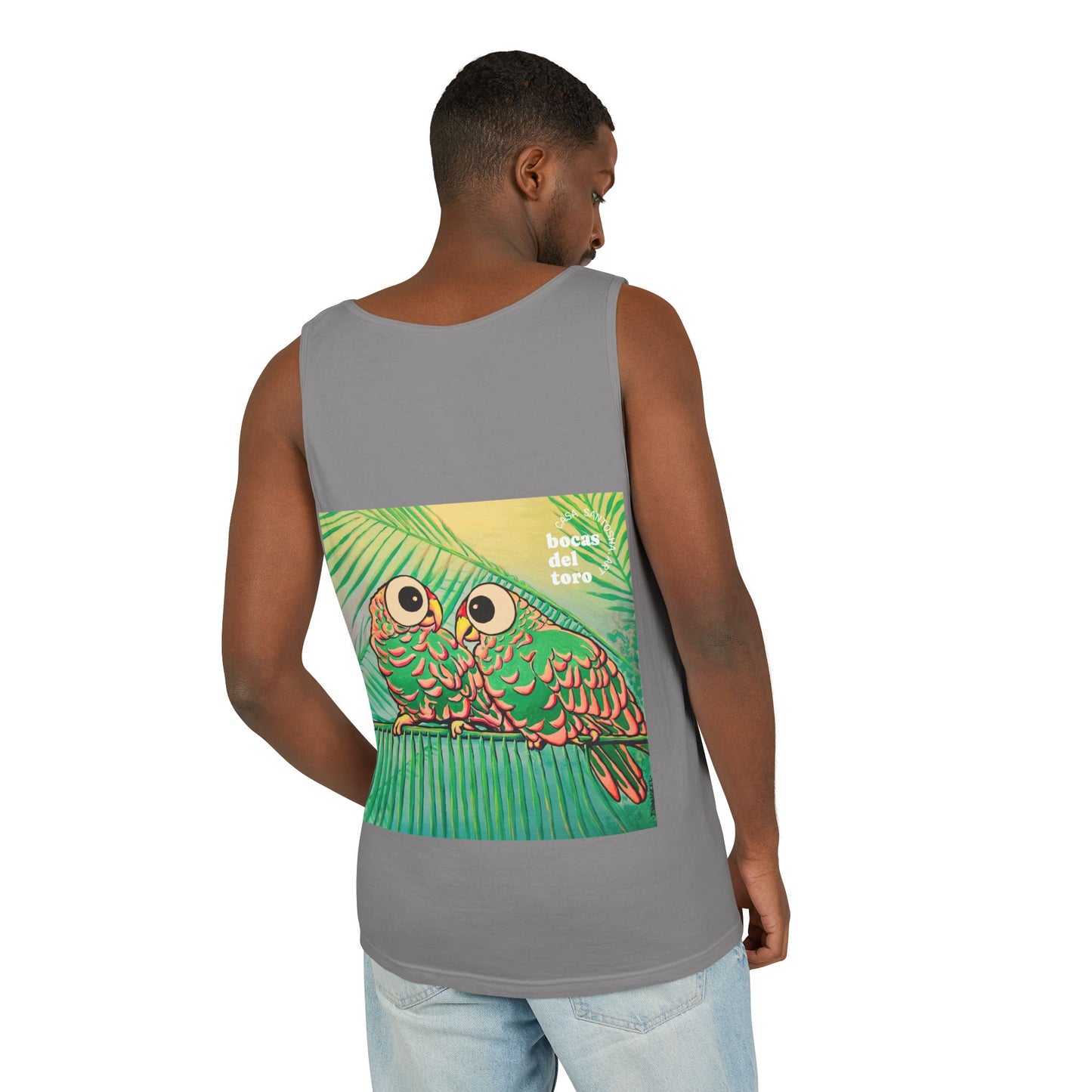 Unisex Chatty Cyclops Parrots Tank Top - Perfect for Summer Vibes