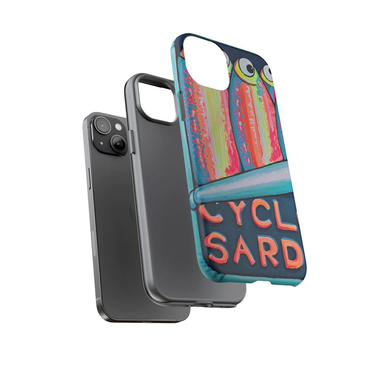 Neon Sardines Tough Phone Case