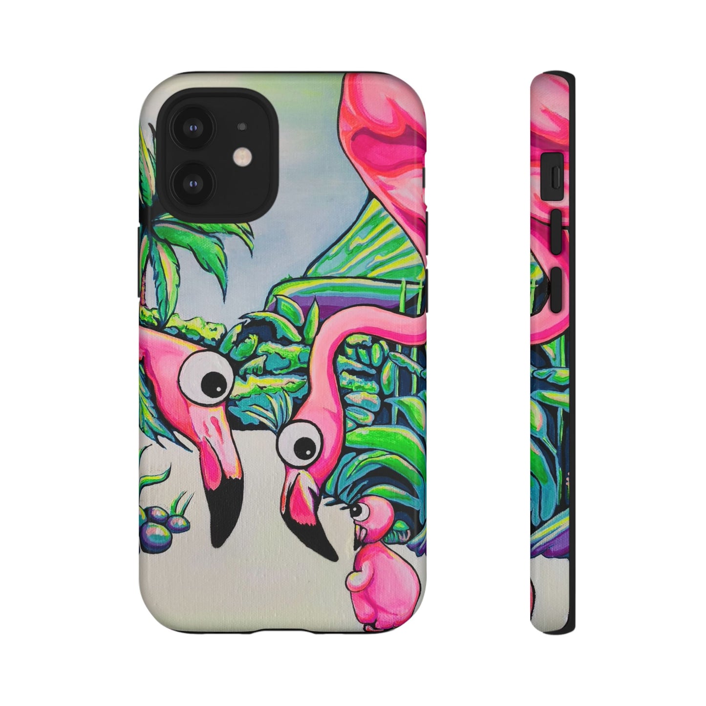 Cyclops Flamingo Family Tough Phone Case