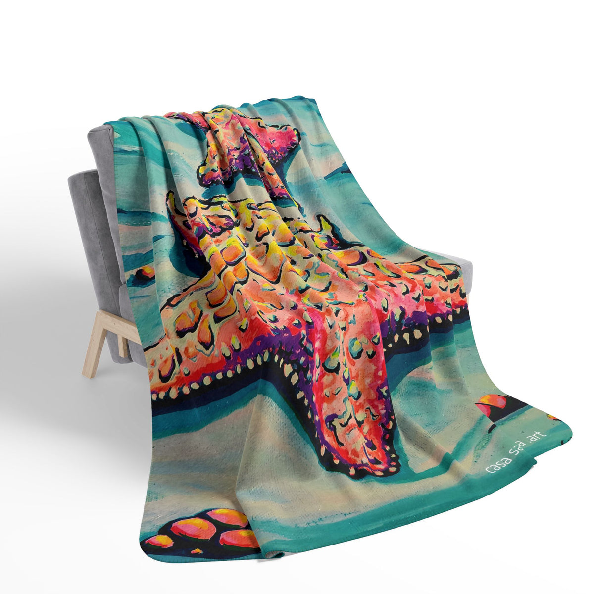 Cyclops Starfish Fleece Sherpa Blanket