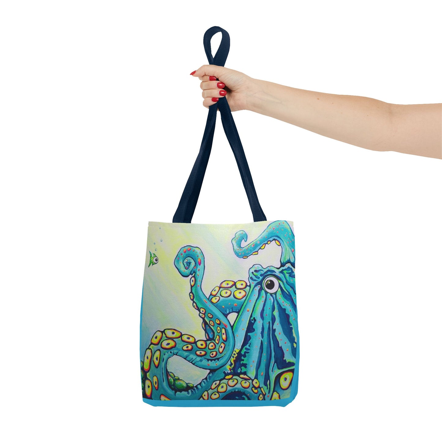 Premium Cyclops Octopus Tote Bag, Original Artist Design, Reusable Shopping Tote,  Eco-Friendly