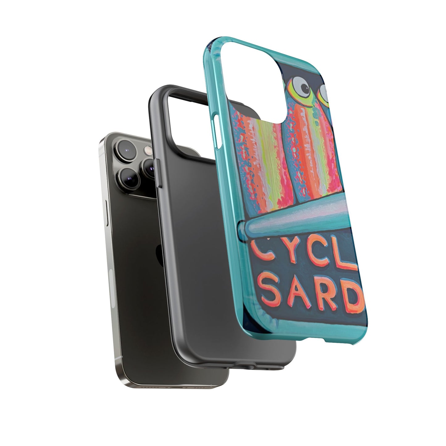 Neon Sardines Tough Phone Case