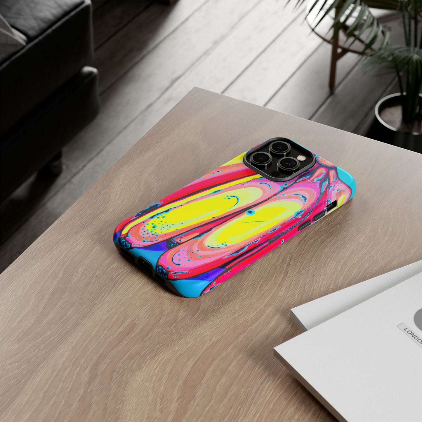 Neon Fat Bananas Tough Phone Case