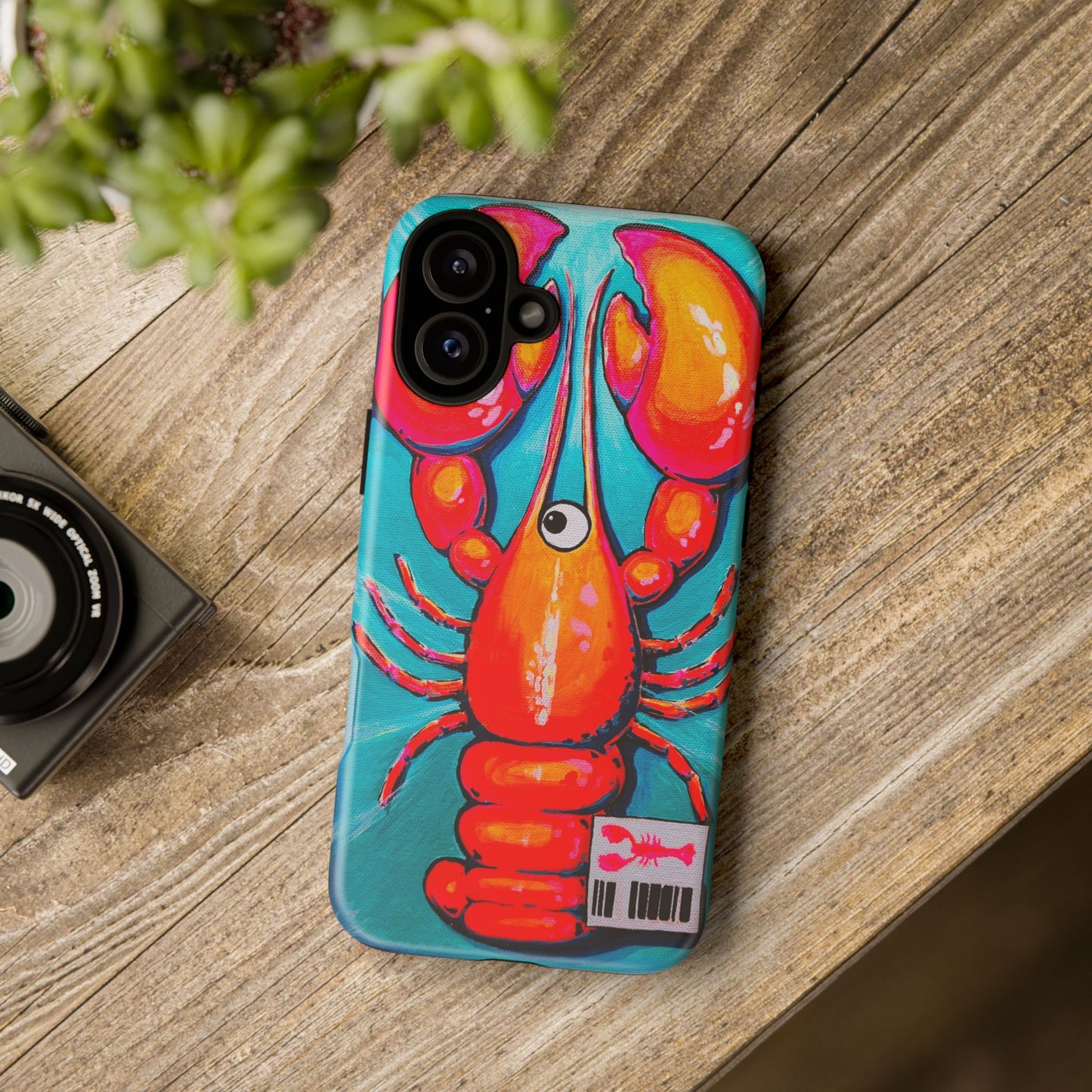 Neon Lobster Tough Phone Case