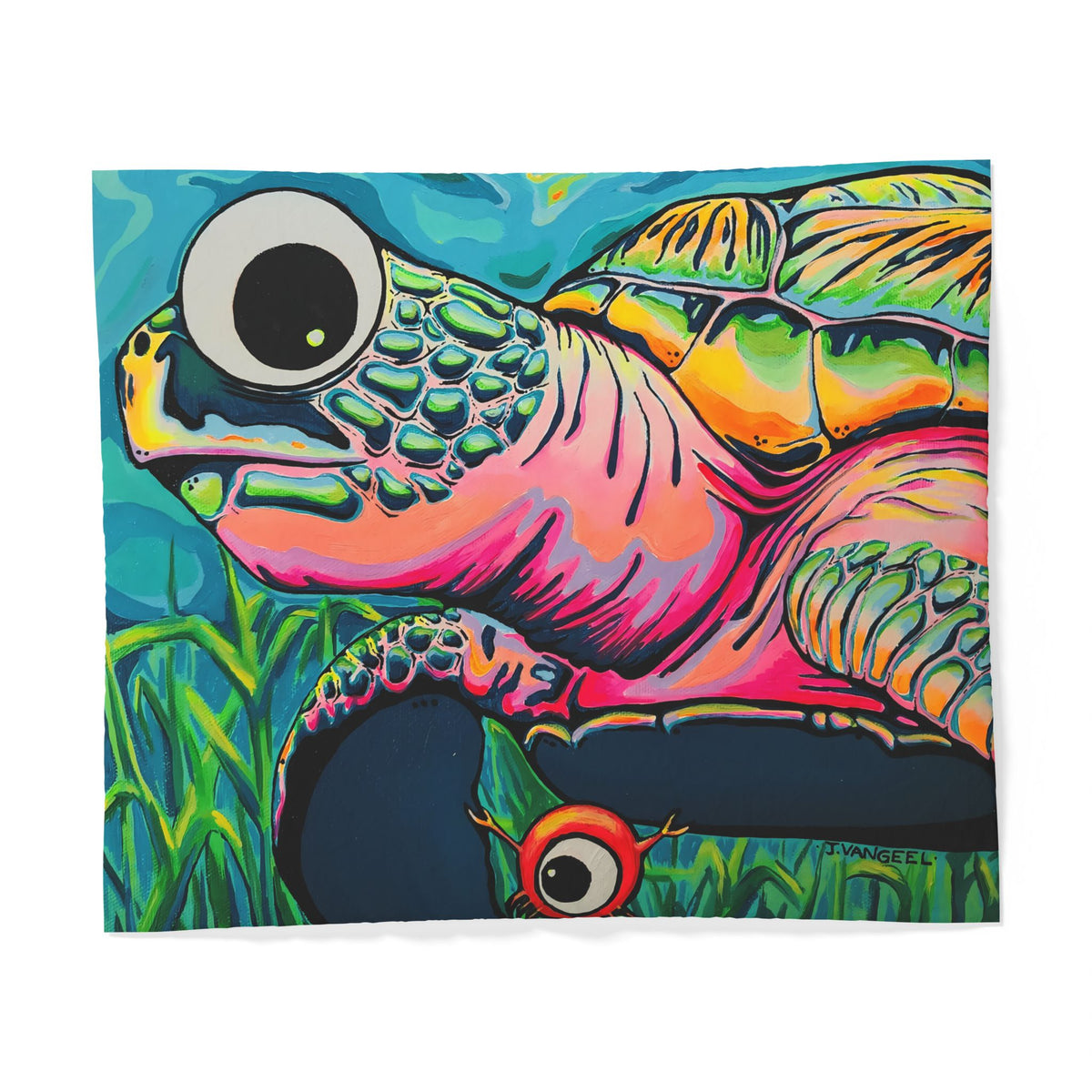 Cyclops Turtle Duvet Cover