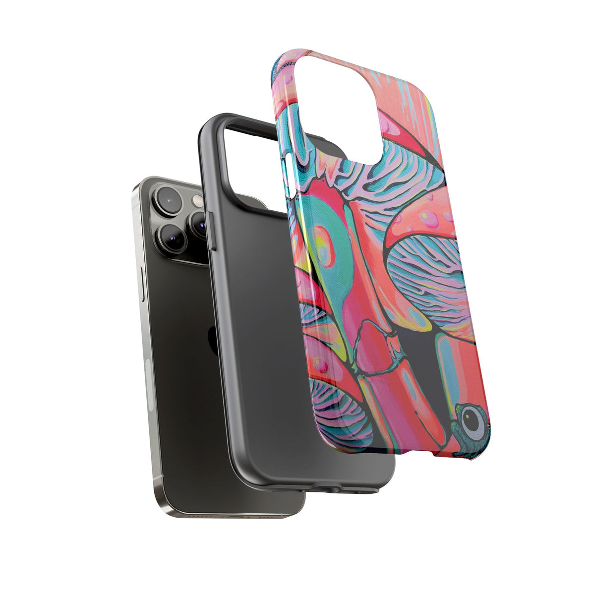 Coque de téléphone résistante Trippy Mushrooms
