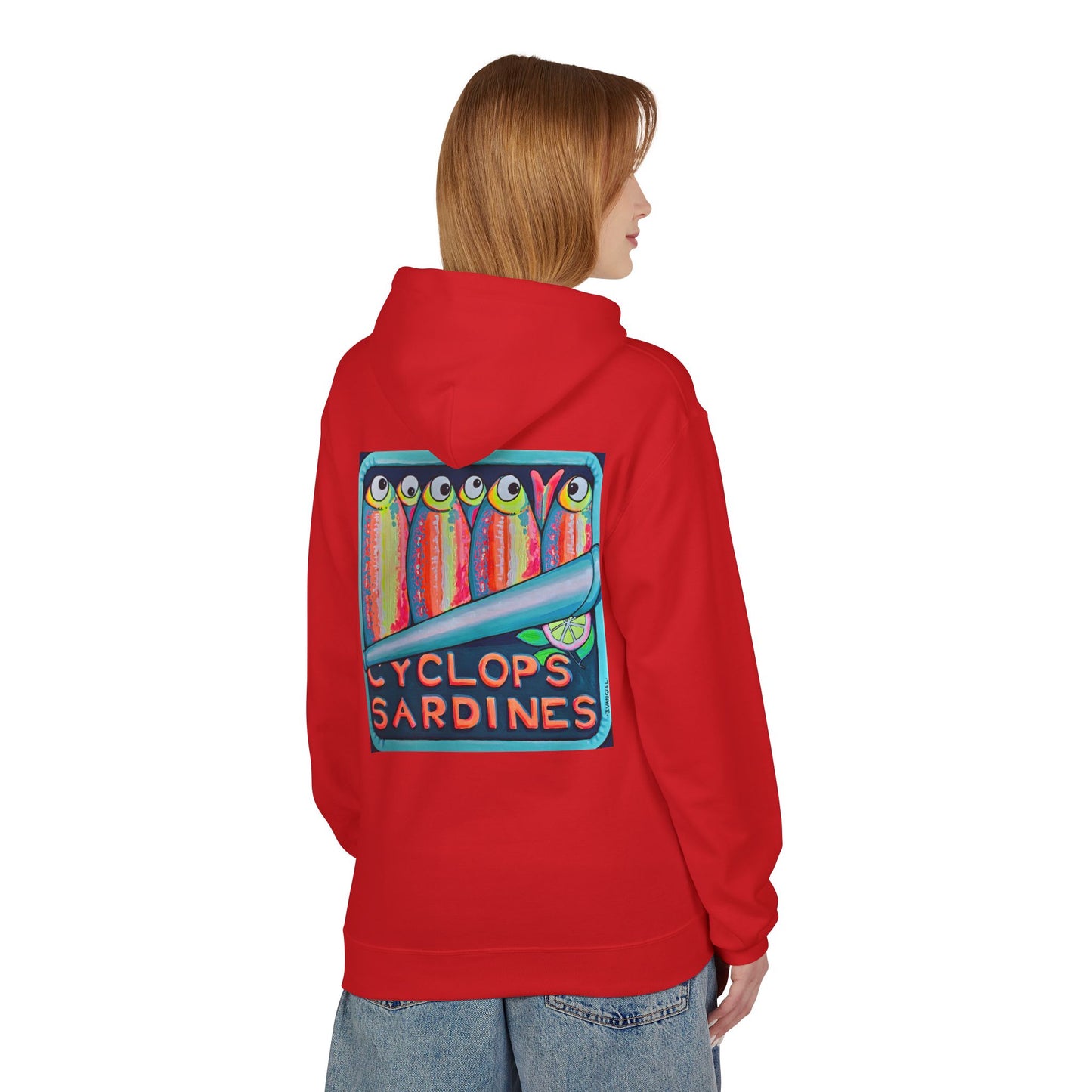 Unisex Neon Sardines Soft Hoodie