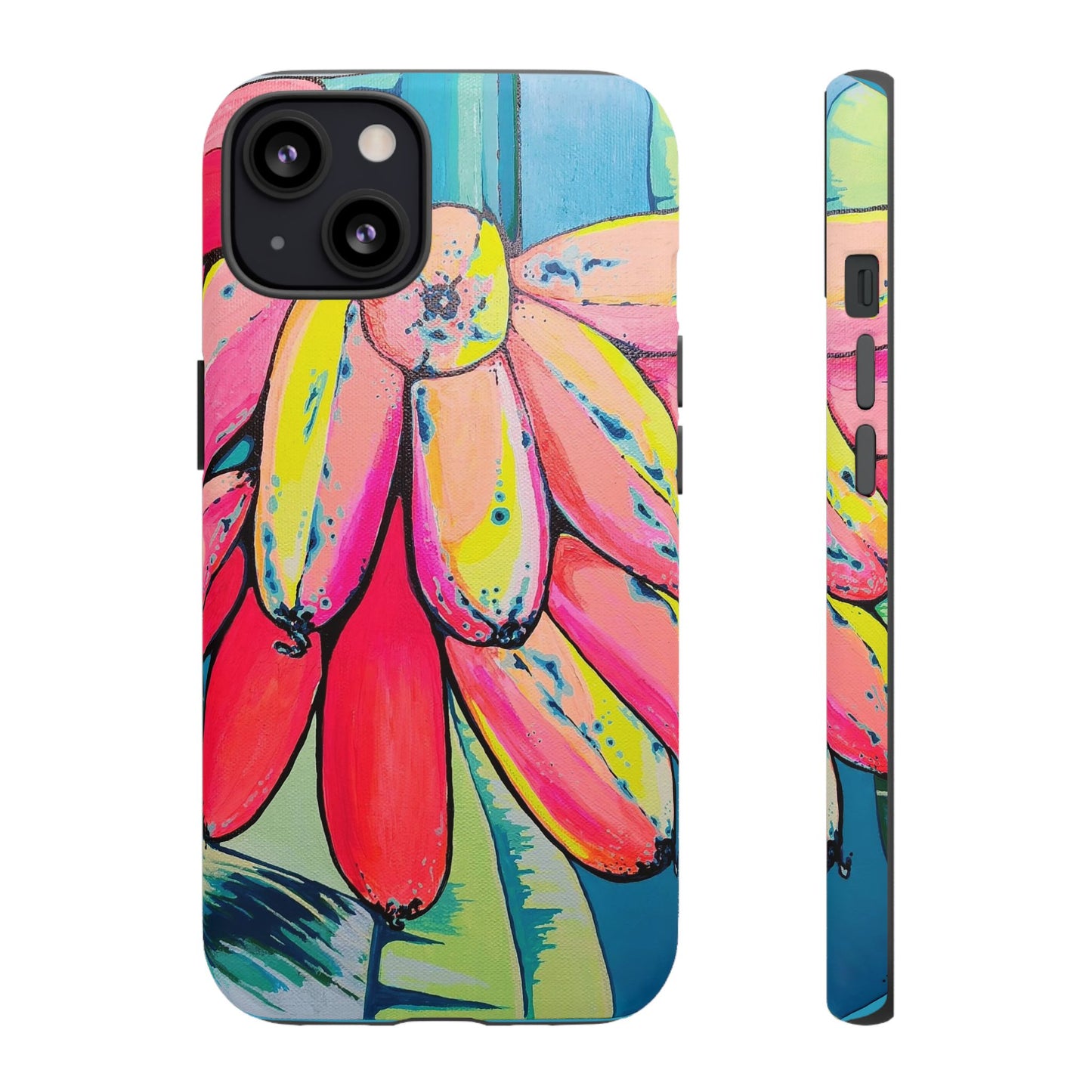 Neon Primitivo Bananas Tough Phone Case