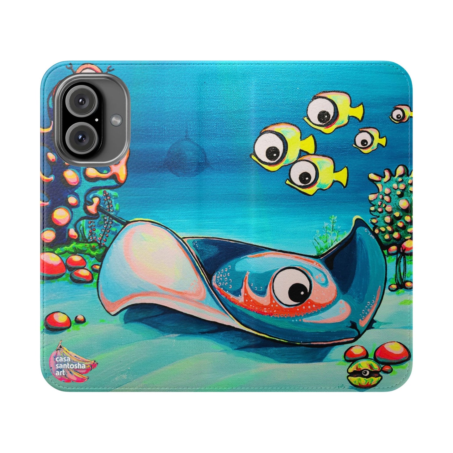 Cyclops Stingray Flip Phone Case – Wallet Cover with Card Slots