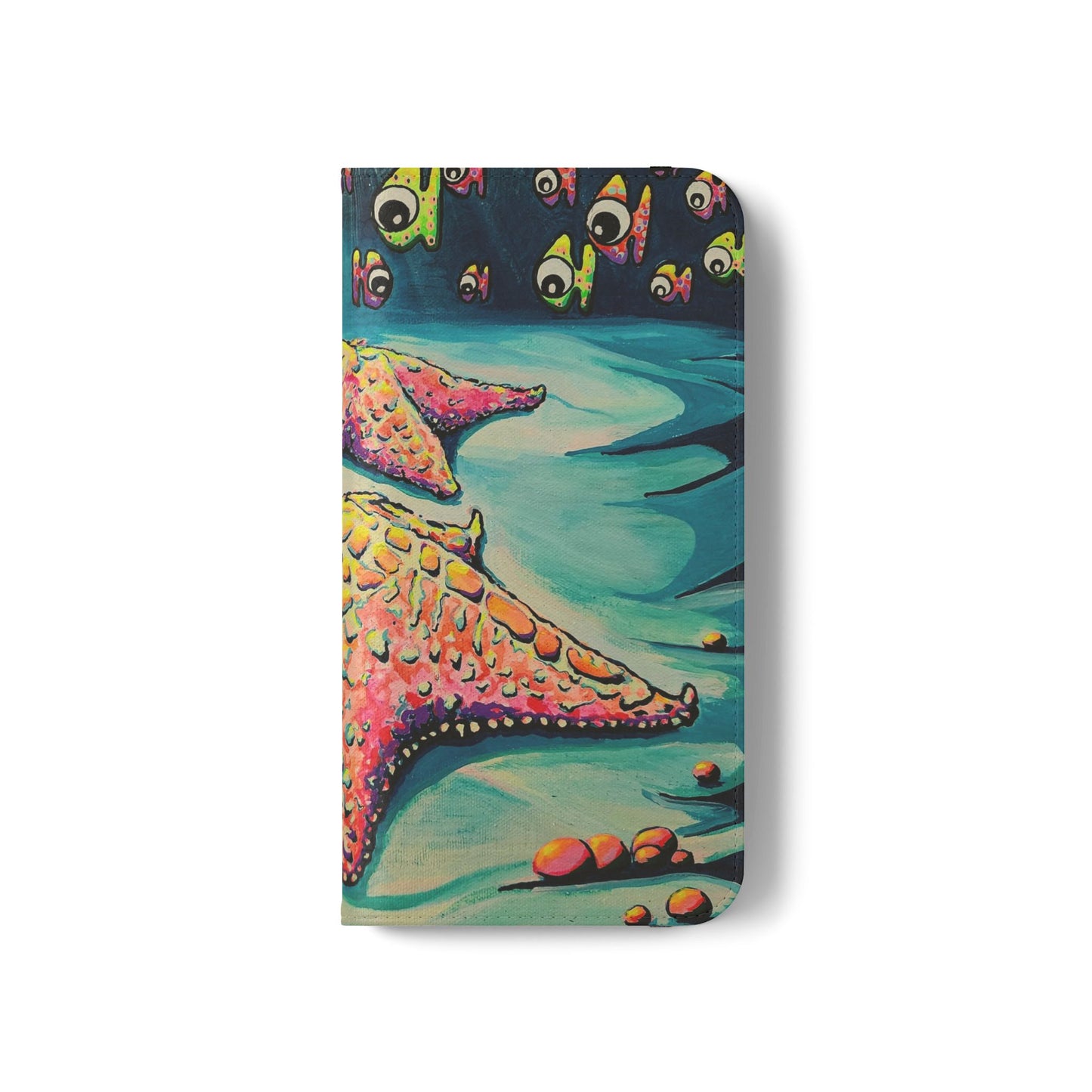 Cyclops Starfish Flip Phone Case – Wallet Cover with Card Slots