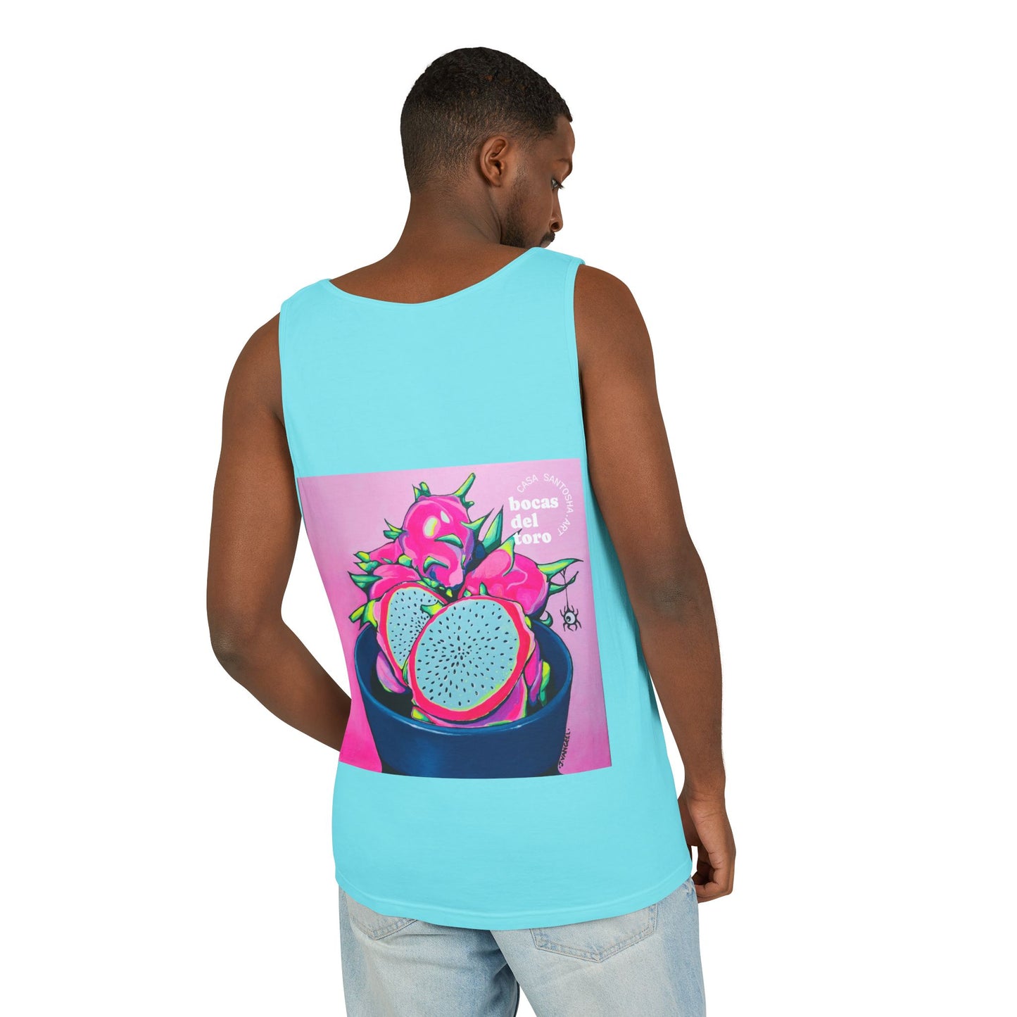 Unisex Neon Pink Dragon Fruit Tank Top - Perfect for Summer Vibes