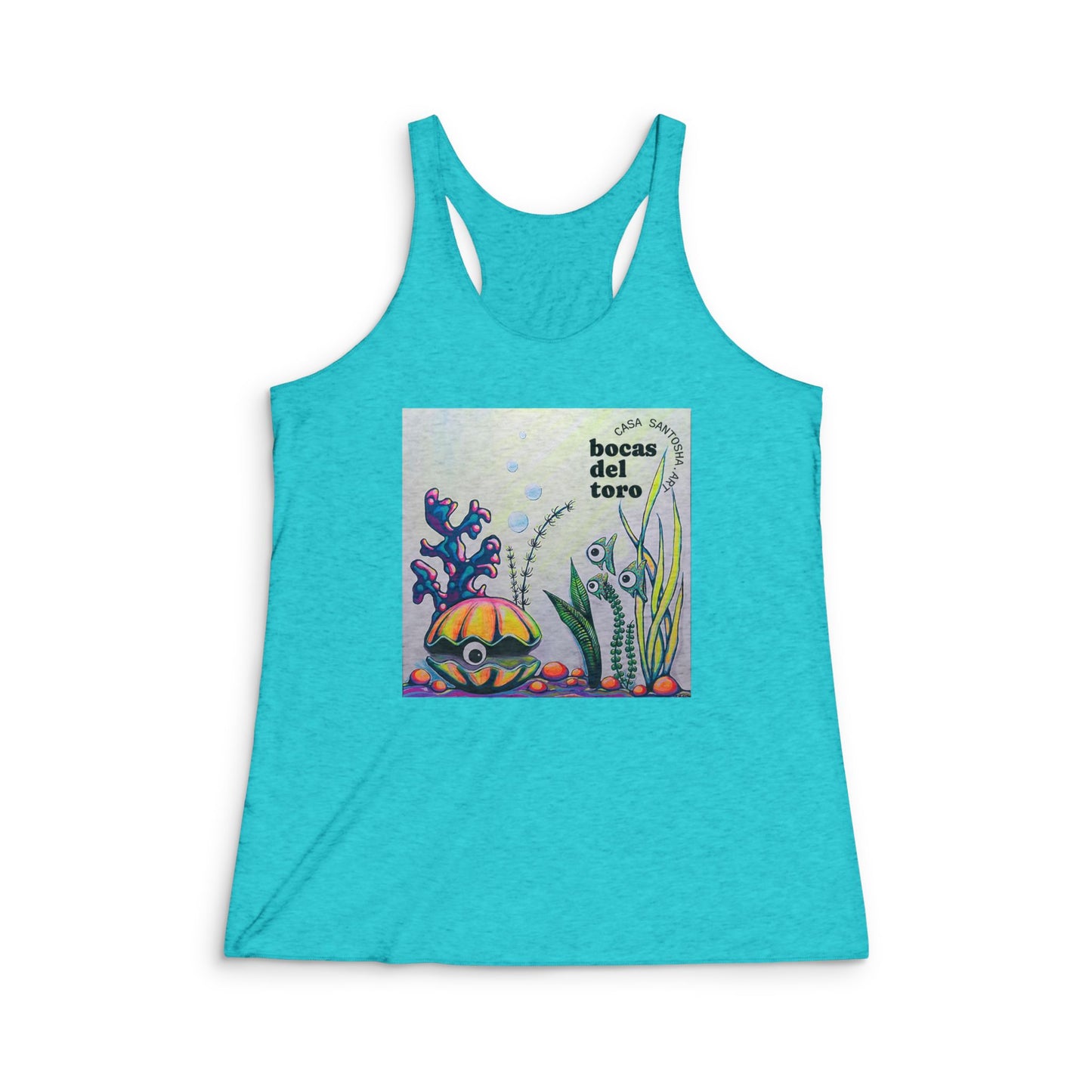 Women's Cyclops Clam Graphic Racerback Tank