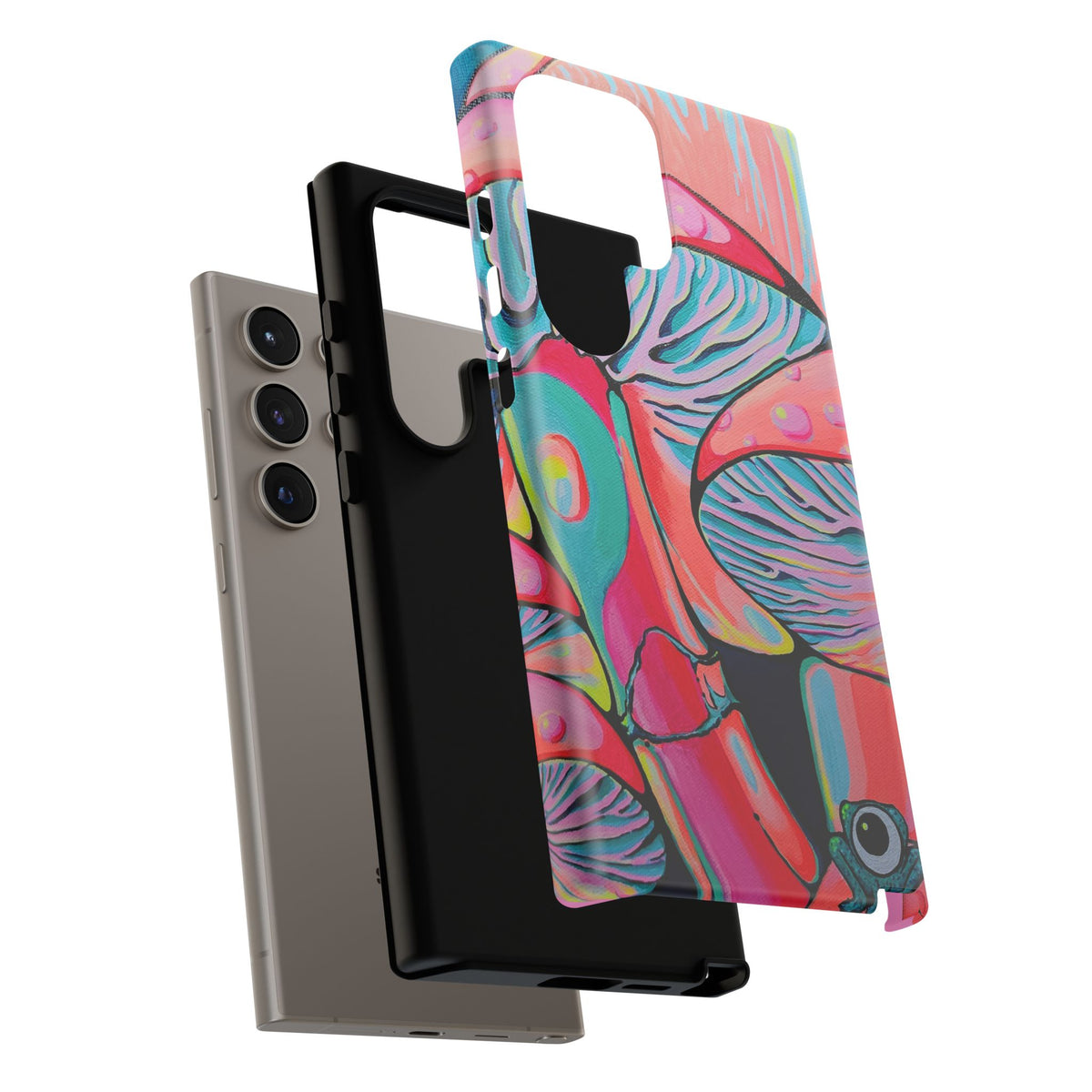 Coque de téléphone résistante Trippy Mushrooms