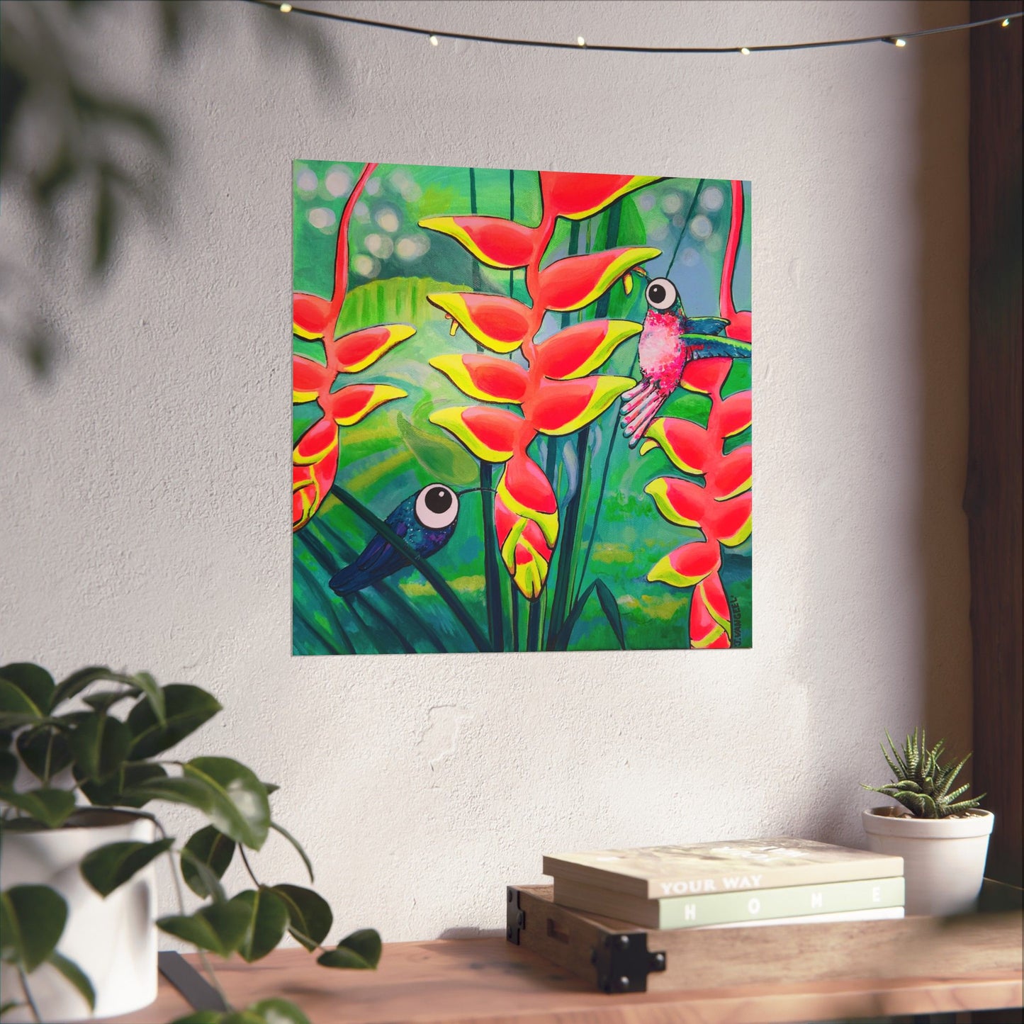Cyclops Hummingbirds Giclée Art Poster