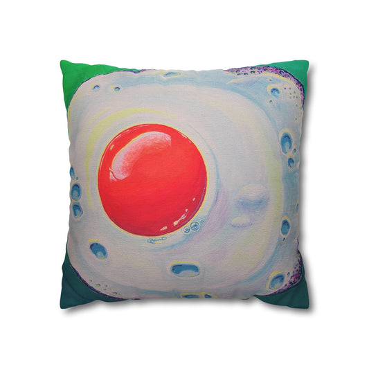 Neon Fried Egg Pillowcase for Throw Pillow, Cover Only