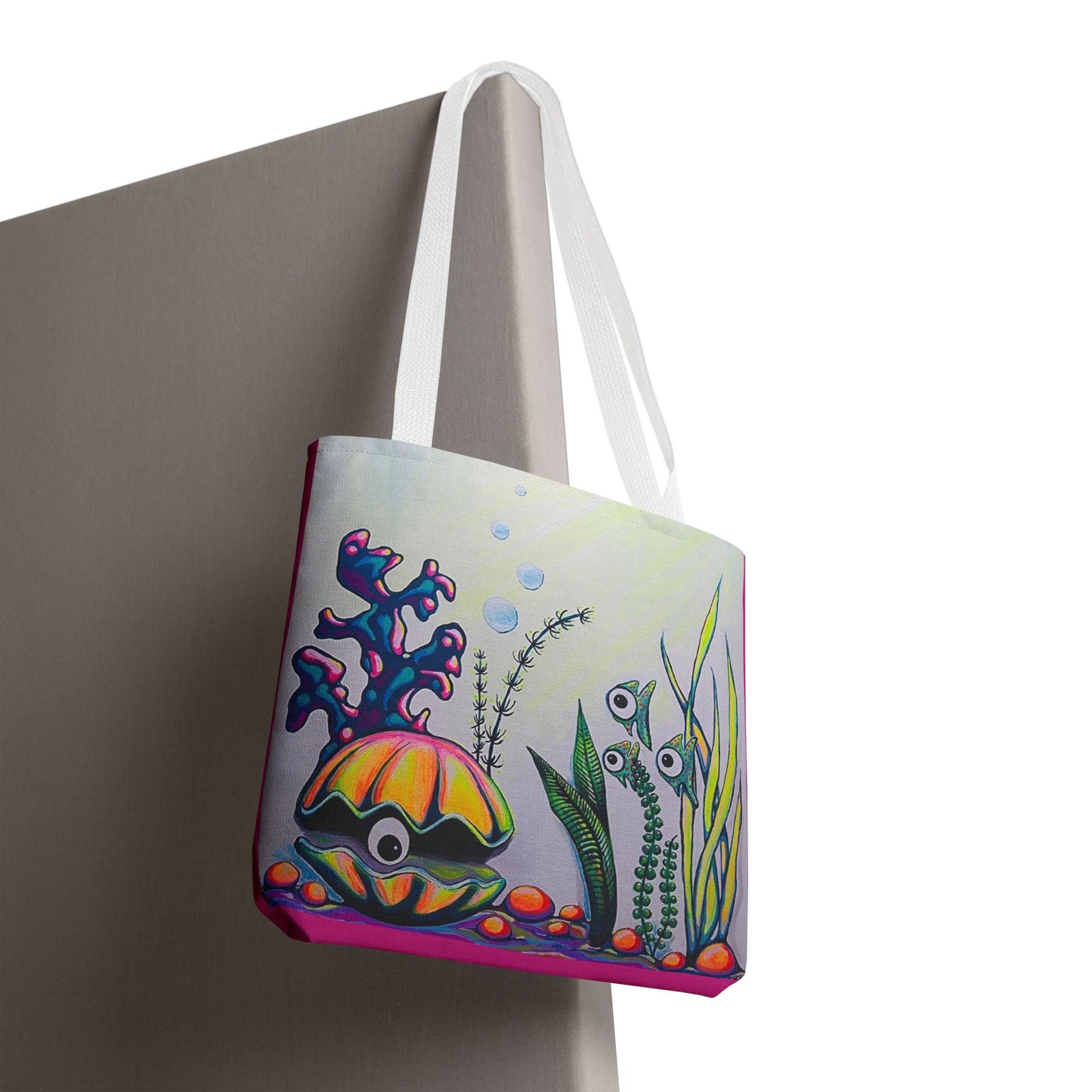 Premium Cyclops Clam Tote Bag, Original Artist Design, Reusable Shopping Tote,  Eco-Friendly