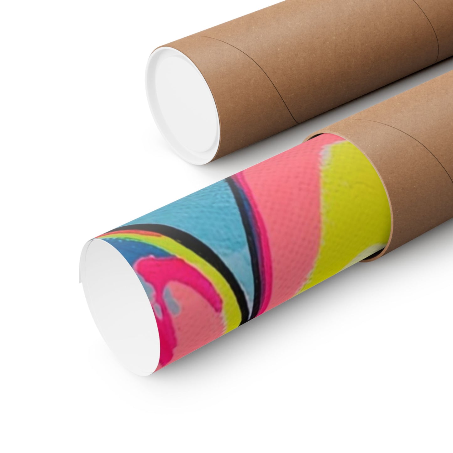 Neon Coconuts Giclée Art Poster