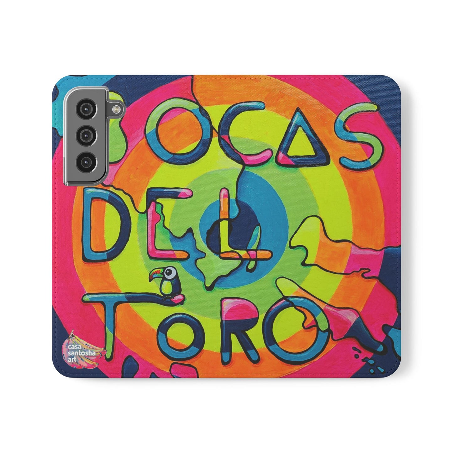 Bocas Del Toro Islands Flip Phone Case – Wallet Cover with Card Slots
