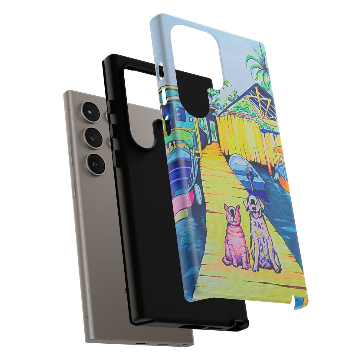 Cyclops Cat and Dog in Bocas Tough Phone Case