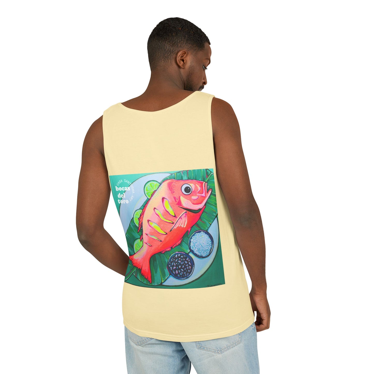 Unisex Neon Fried Fish Tank Top - Perfect for Summer Vibes