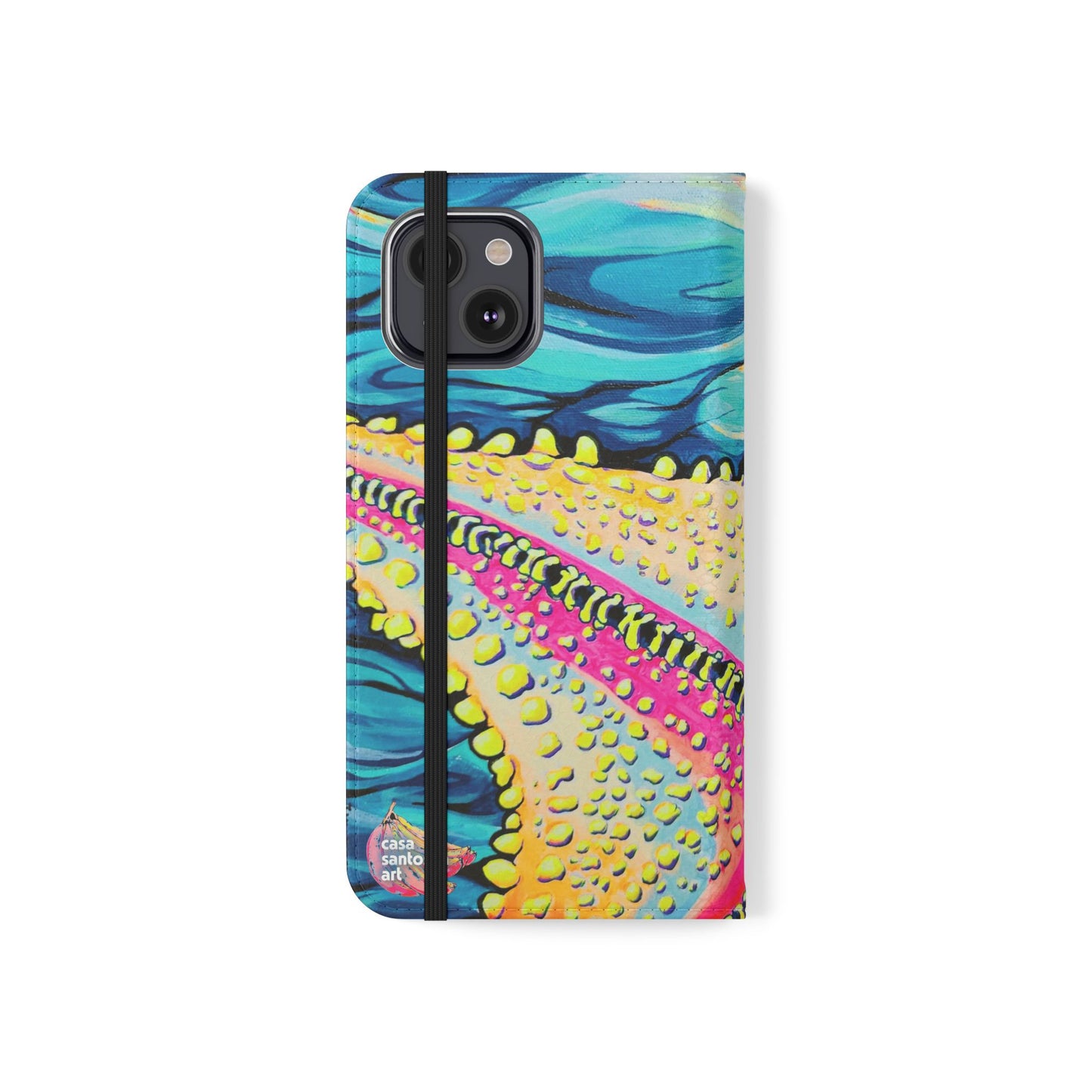 Starfish Beach Bocas Flip Phone Case – Wallet Cover with Card Slots