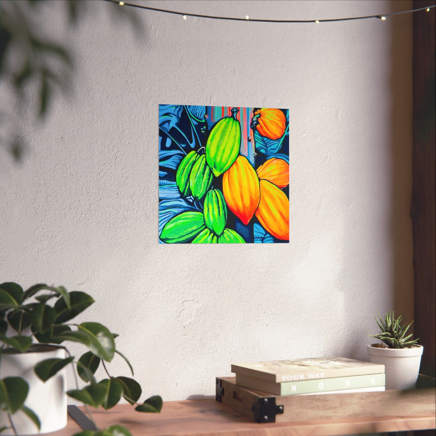 Neon Cacao Giclée Art Poster