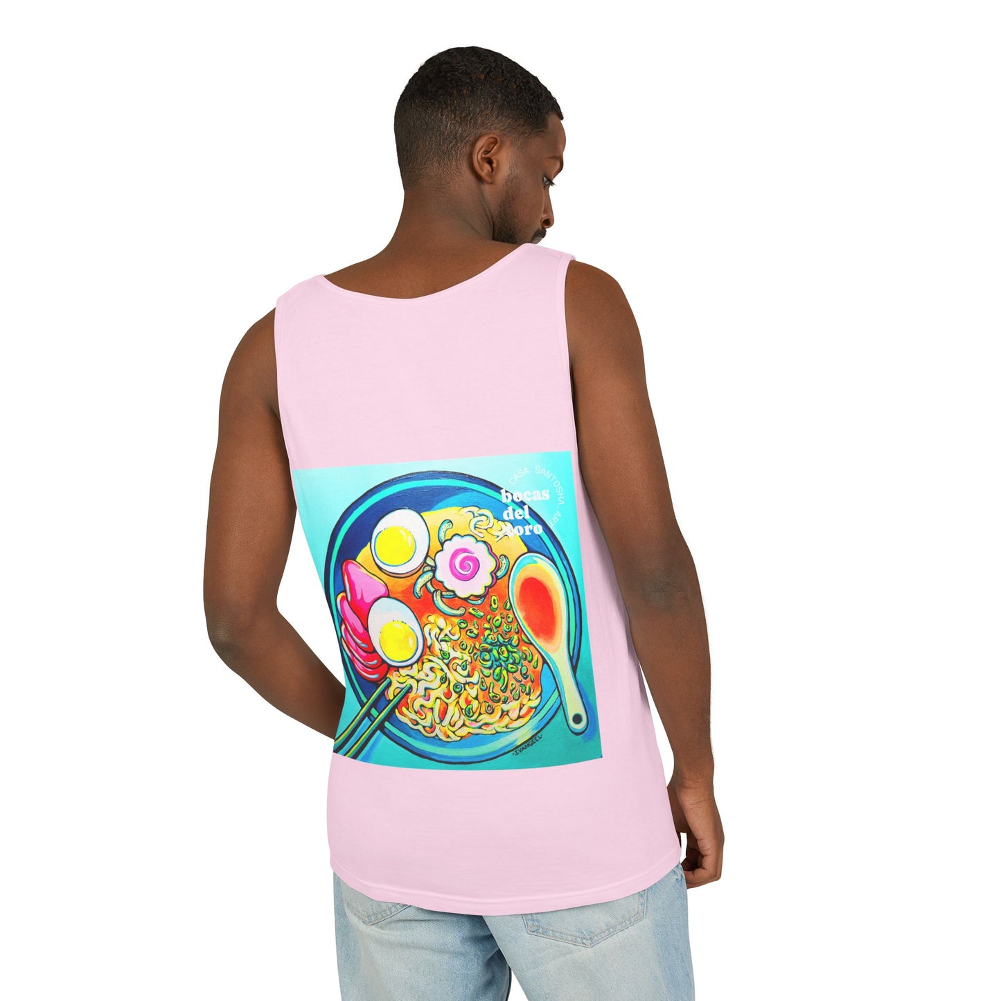 Unisex Neon Ramen Tank Top - Perfect for Summer Vibes