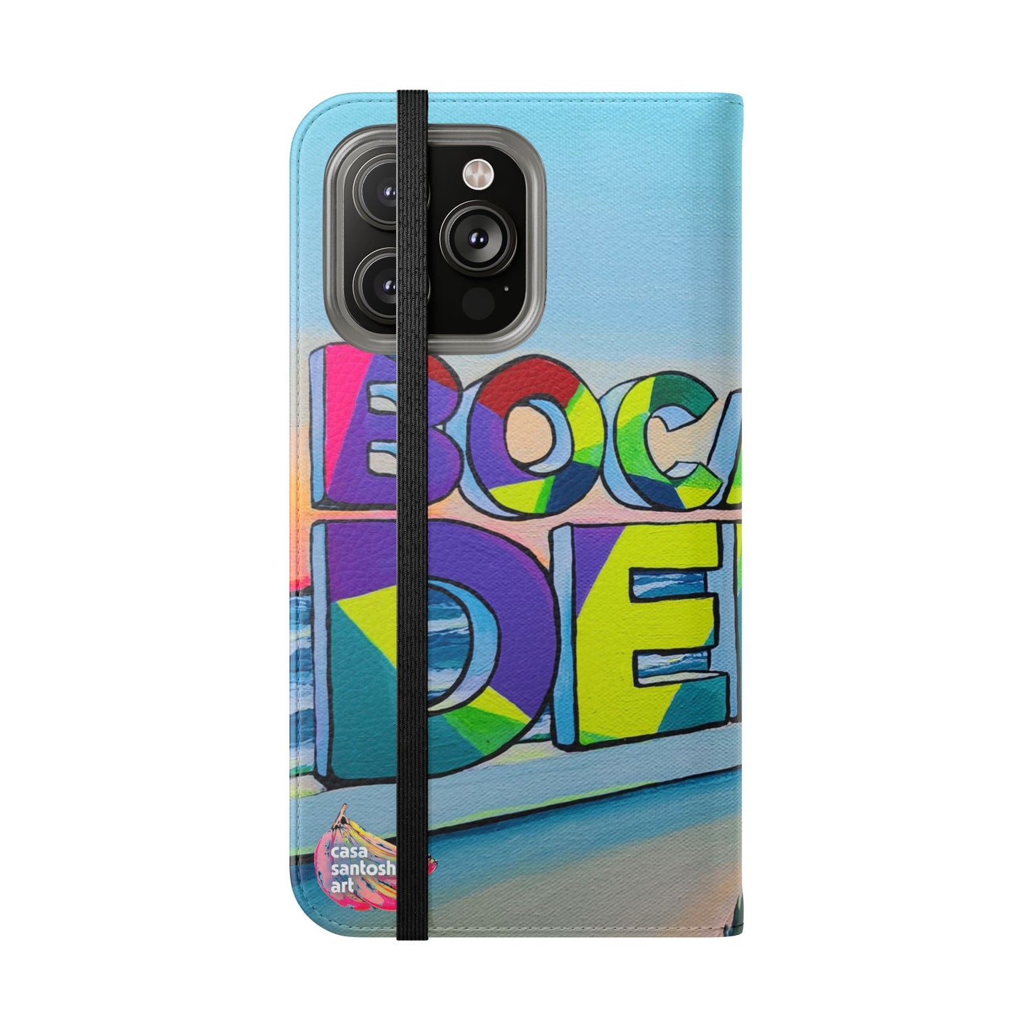 Bocas Del Toro Sign Flip Phone Case – Wallet Cover with Card Slots
