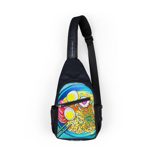 Neon Ramen Art Sling Bag - Travel or Everyday Chest Bag