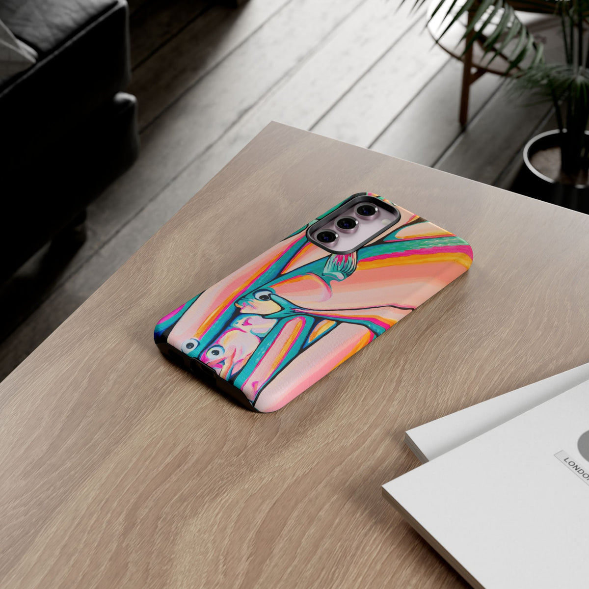 Neon Fish Tough Phone Case