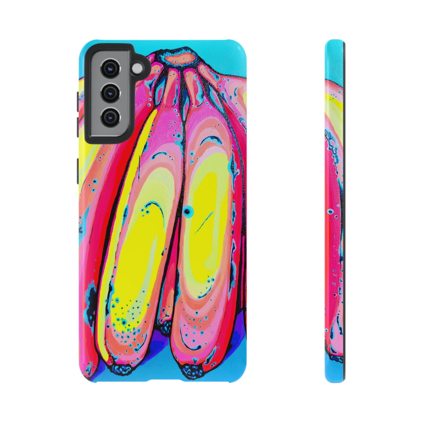 Neon Fat Bananas Tough Phone Case