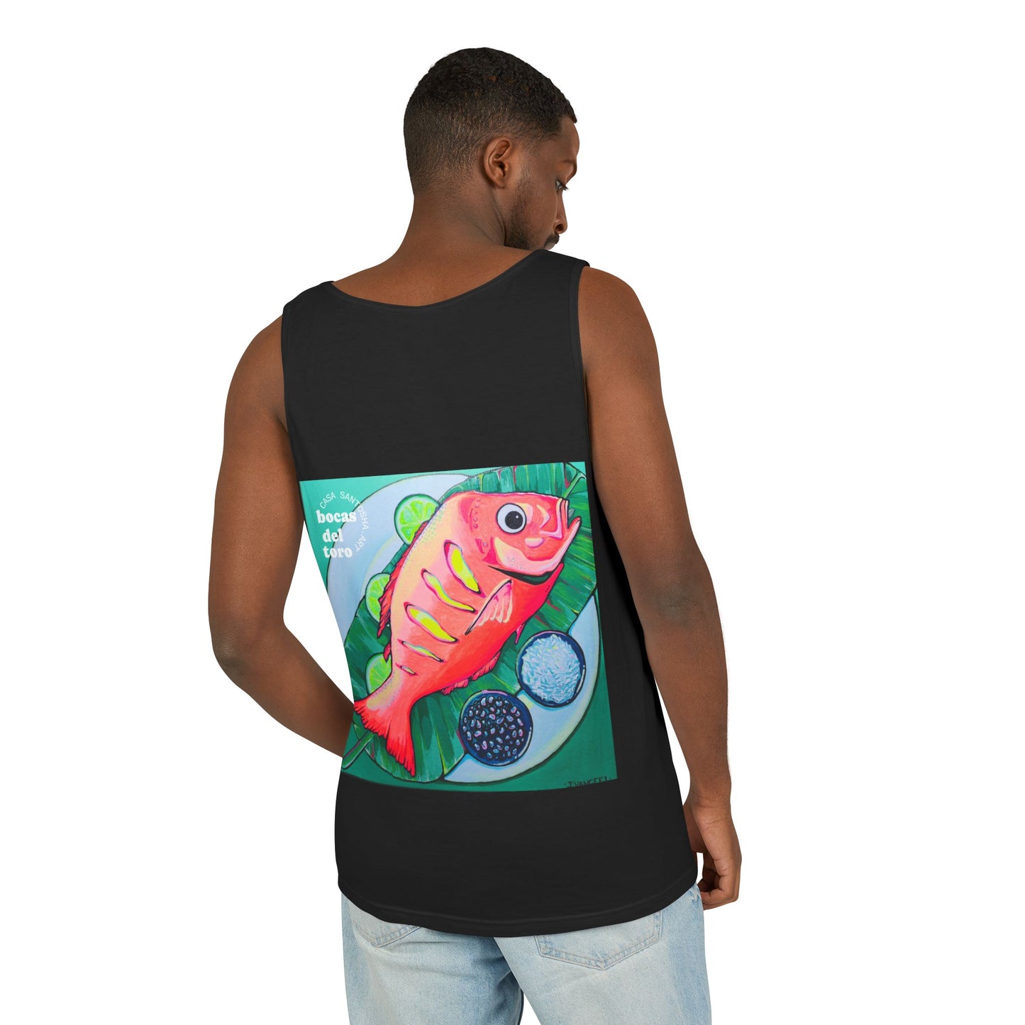 Unisex Neon Fried Fish Tank Top - Perfect for Summer Vibes
