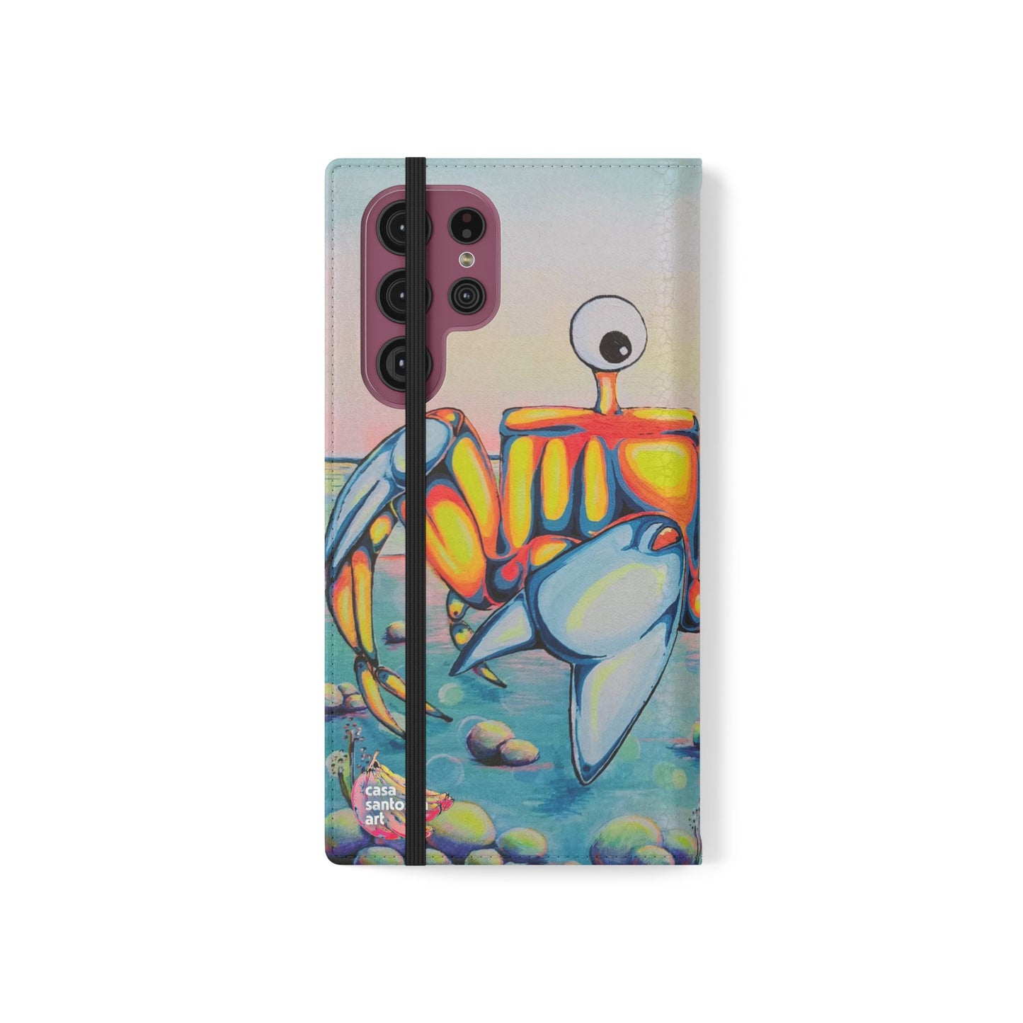 Cyclops Crab Flip Phone Case – Wallet Cover with Card Slots