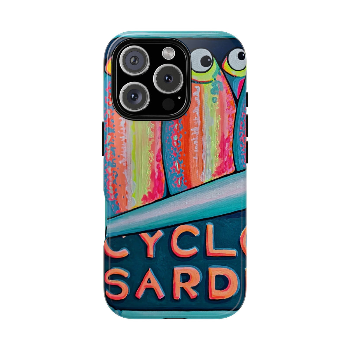 Neon Sardines Tough Phone Case