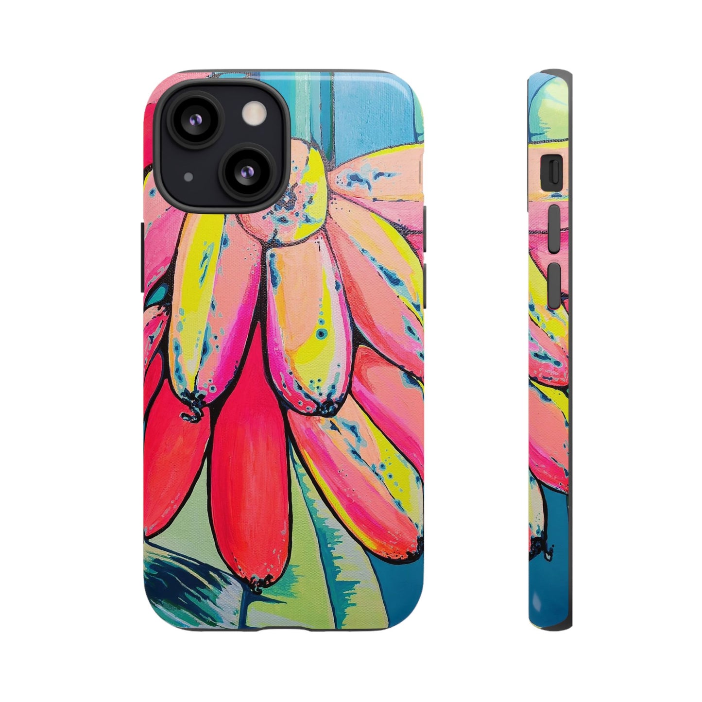 Neon Primitivo Bananas Tough Phone Case