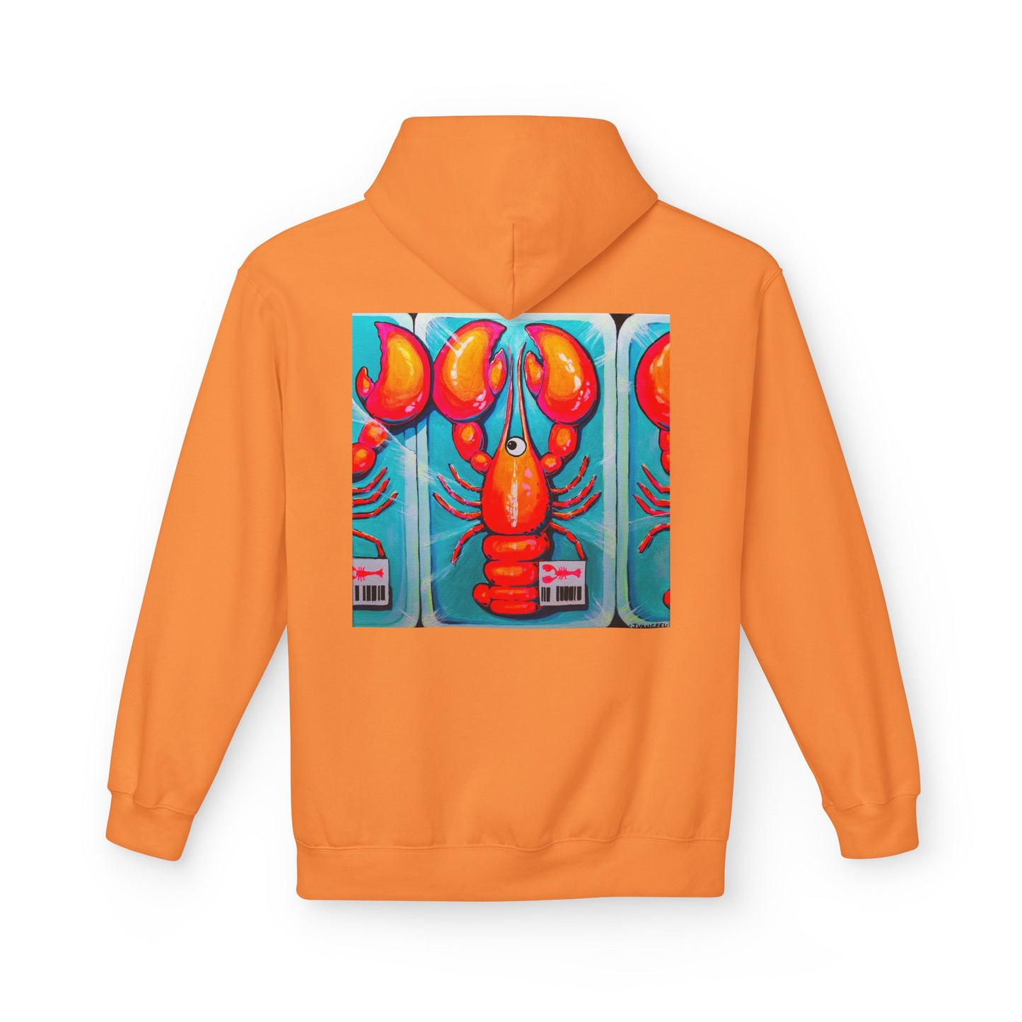 Unisex Fresh Neon Lobster Soft Hoodie