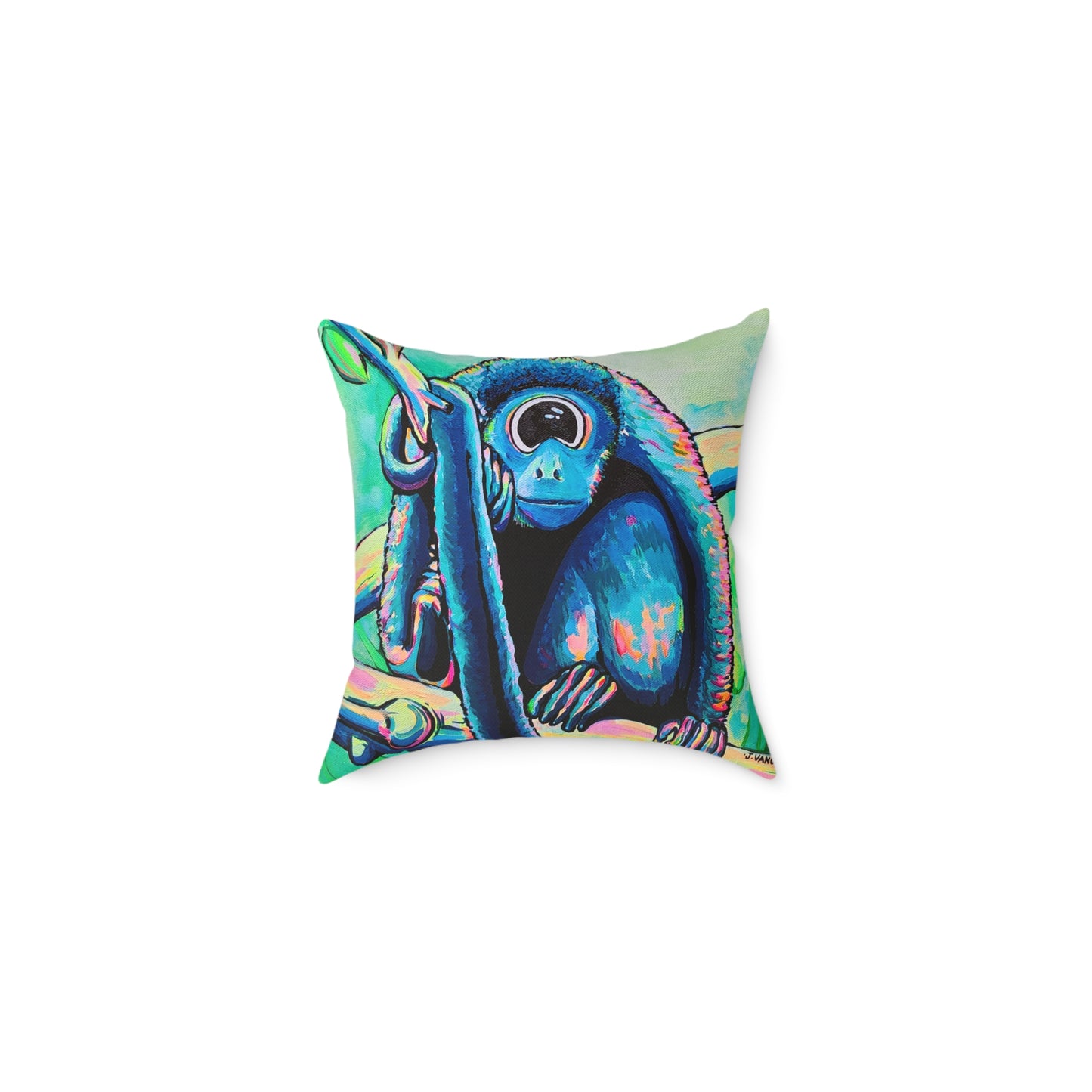Cyclops Monkey Art Canvas Decorative Pillow