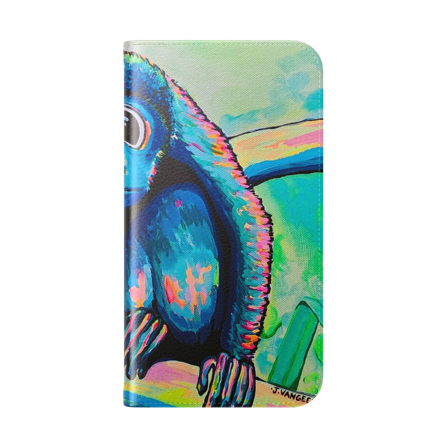 Cyclops Monkey Flip Phone Case – Wallet Cover with Card Slots