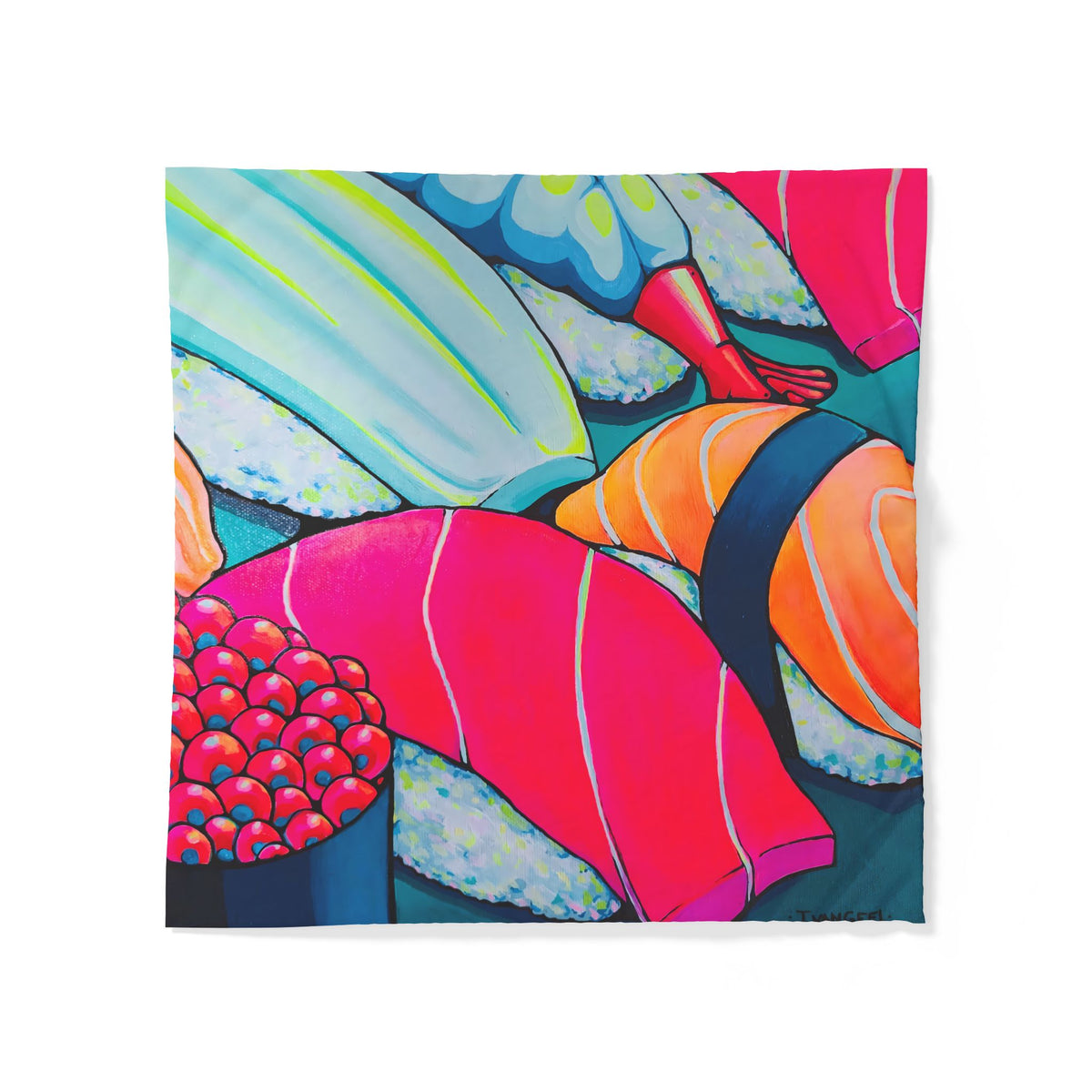 Neon Sushi Duvet Cover
