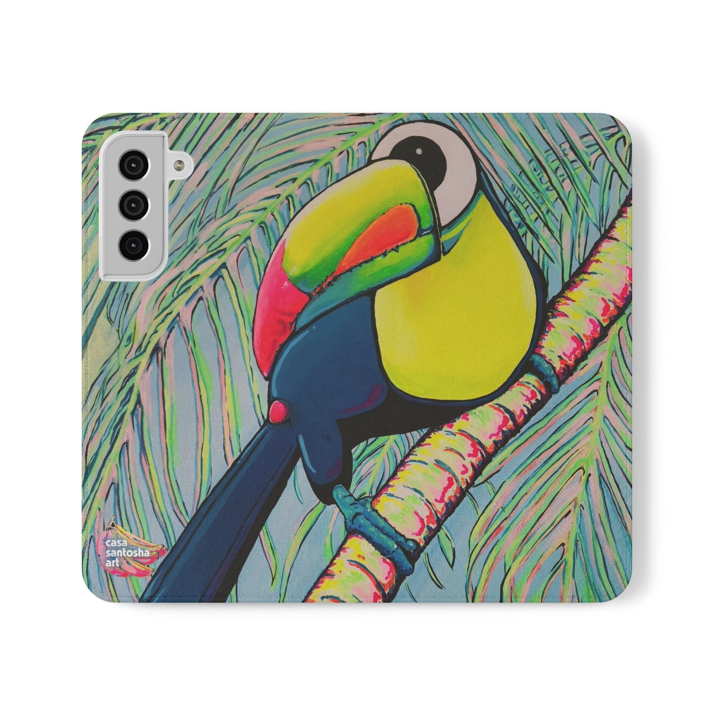 Cyclops Toucan Flip Phone Case – Wallet Cover with Card Slots