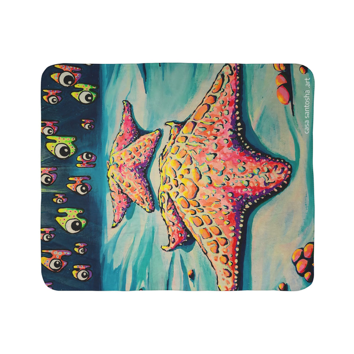 Cyclops Starfish Fleece Sherpa Blanket
