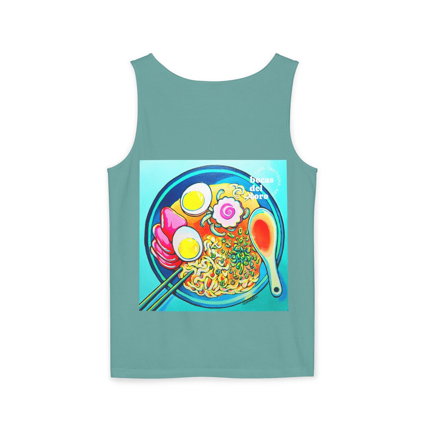 Unisex Neon Ramen Tank Top - Perfect for Summer Vibes