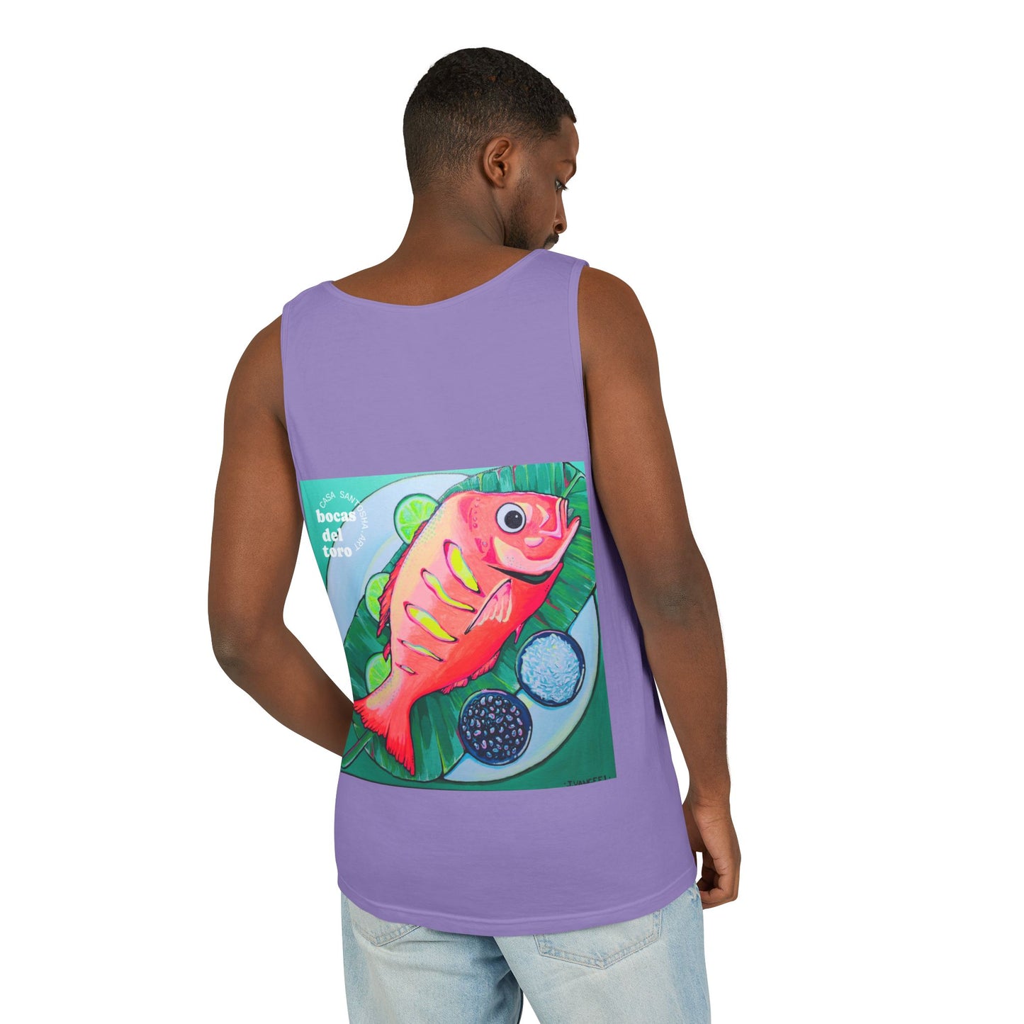 Unisex Neon Fried Fish Tank Top - Perfect for Summer Vibes