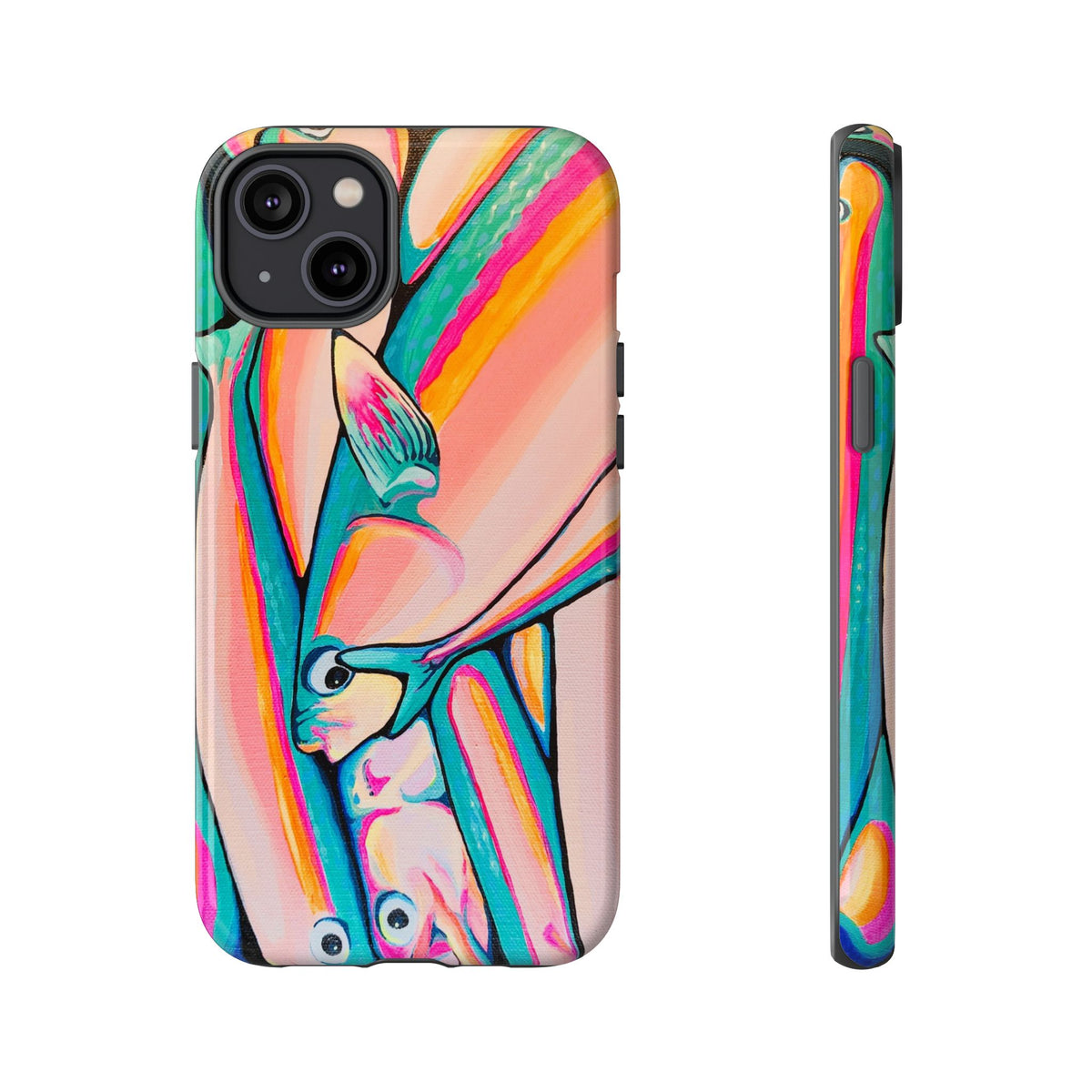 Neon Fish Tough Phone Case