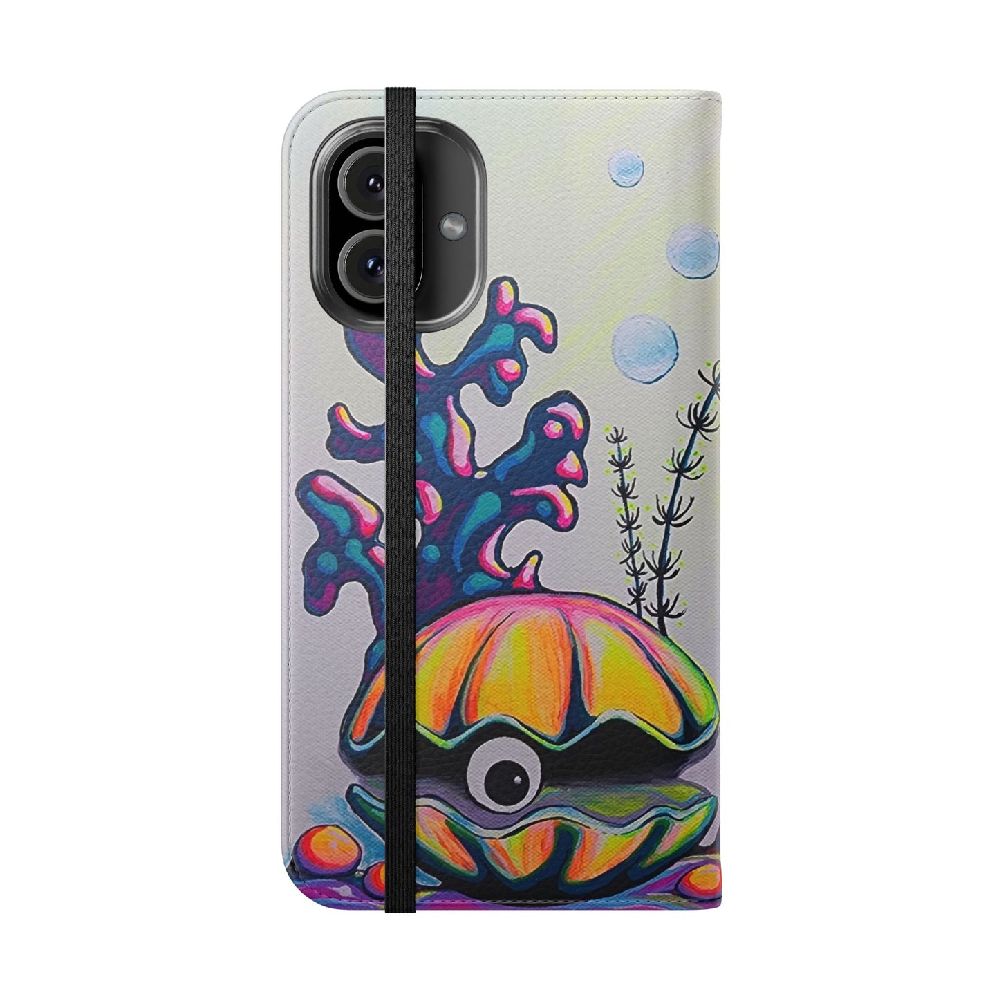 Cyclops Clam Flip Phone Case – Wallet Cover with Card Slots
