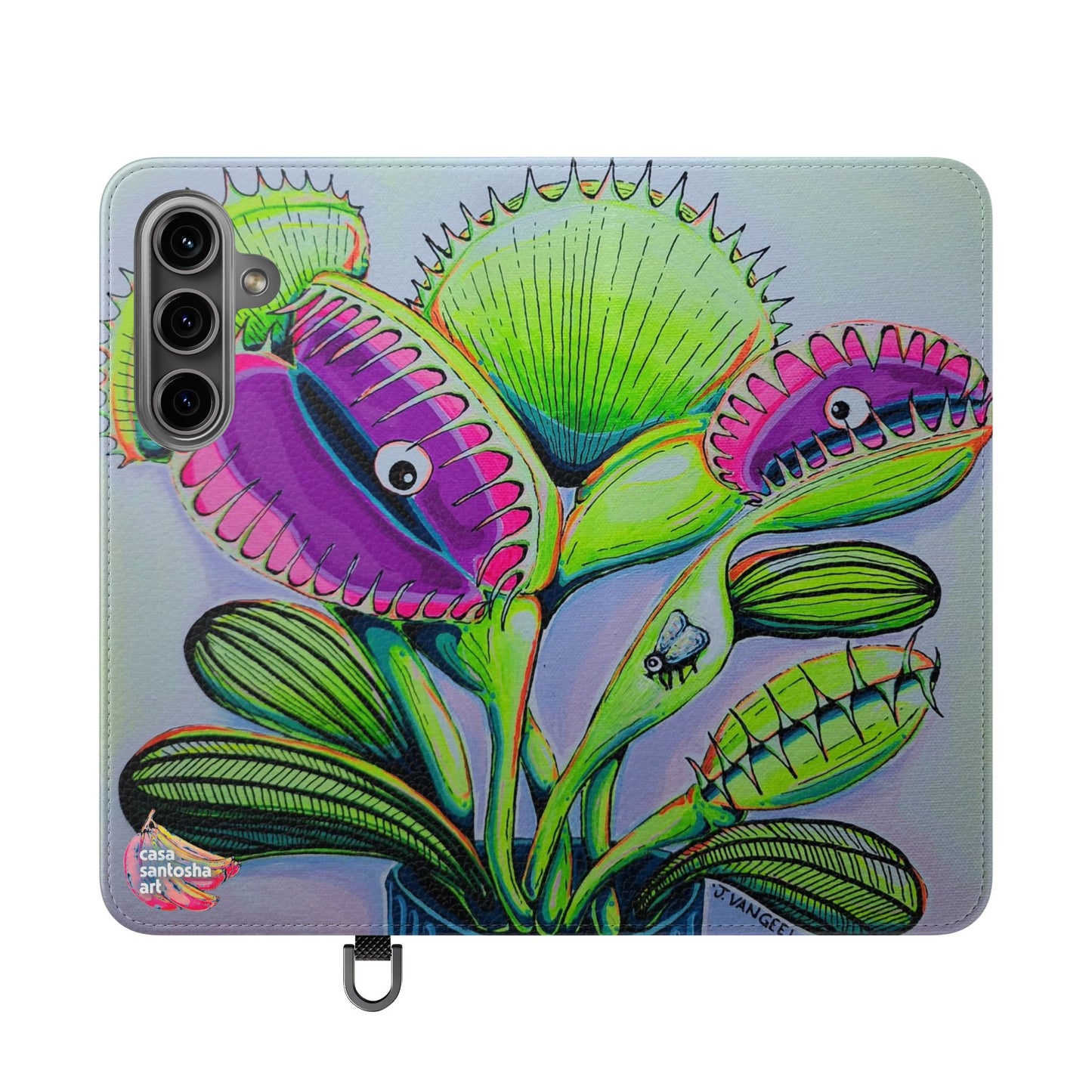 Cyclops Venus Fly Trap Flip Phone Case – Wallet Cover with Card Slots