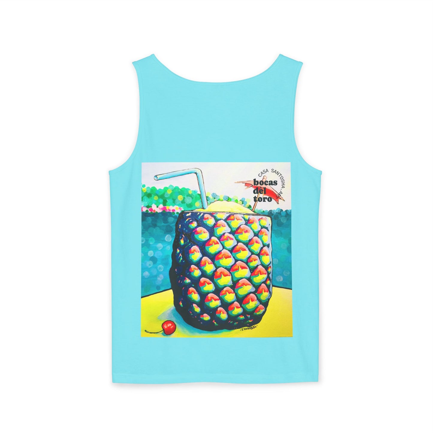 Unisex Neon Piña Colada Tank Top - Perfect for Summer Vibes