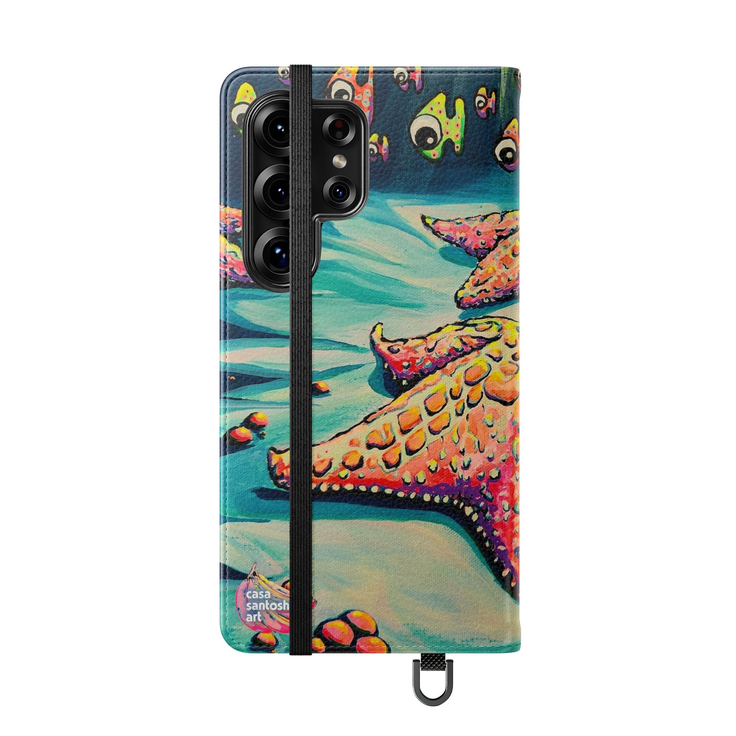 Cyclops Starfish Flip Phone Case – Wallet Cover with Card Slots