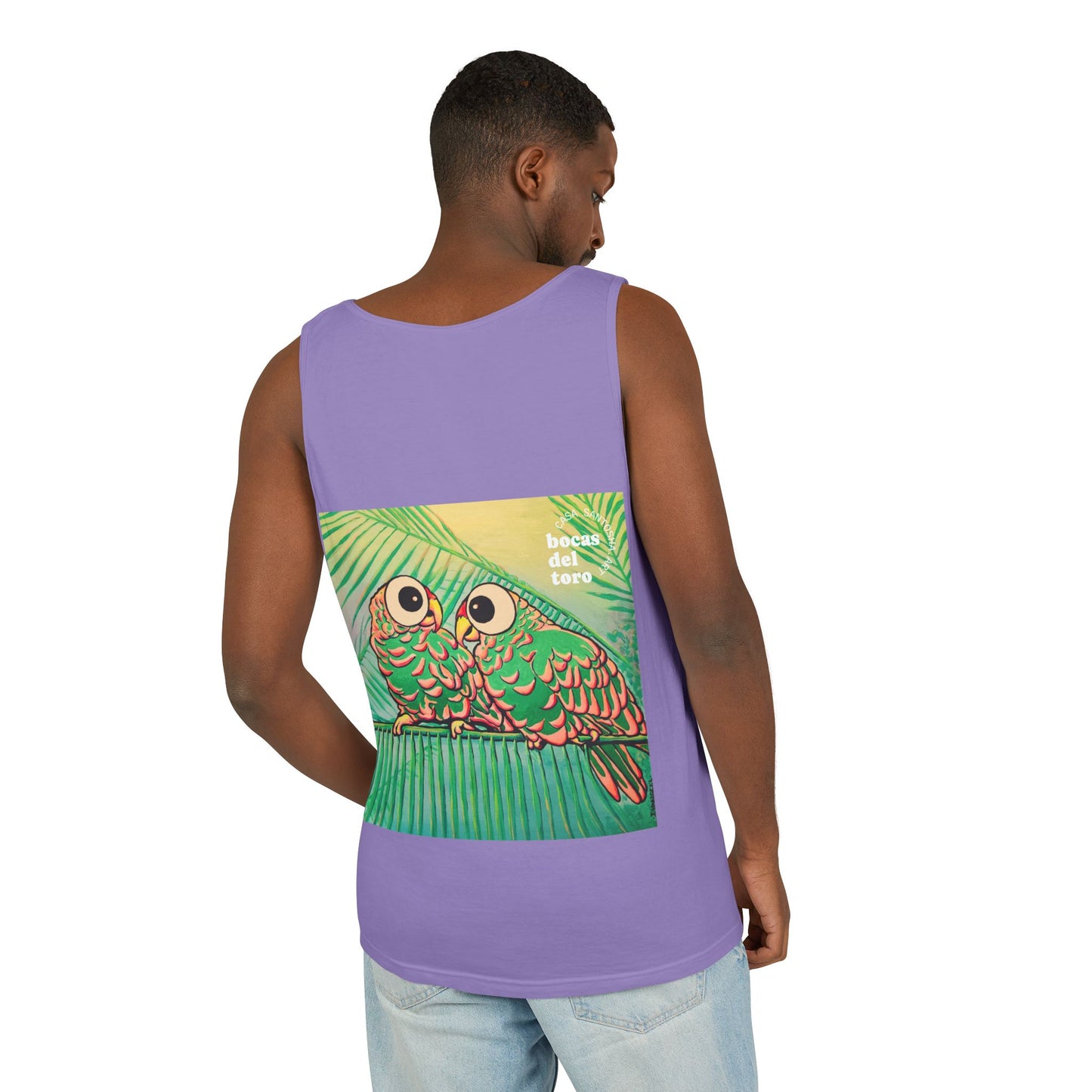 Unisex Chatty Cyclops Parrots Tank Top - Perfect for Summer Vibes
